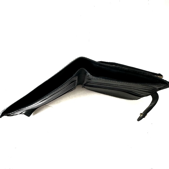 Bosca Vintage Black Leather Folding Snap Wallet with Coin Purse - Picture 4 of 6